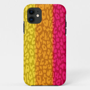 title_seo2 Naranja rosa caliente impresión de leopardo retro