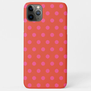 Funda Para iPhone 11 Pro Max Naranja rosado y rojo monogramado