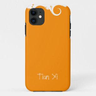 Funda Para iPhone 11 Naranja sencillo profesional elegante moderno