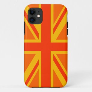 Funda Para iPhone 11 Naranja Sindicato Jack Decoración de Bandera Britá