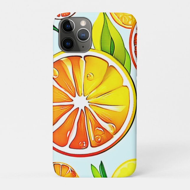 Funda De Case-Mate Para iPhone Naranja Slice: Arte Citrus (Reverso)
