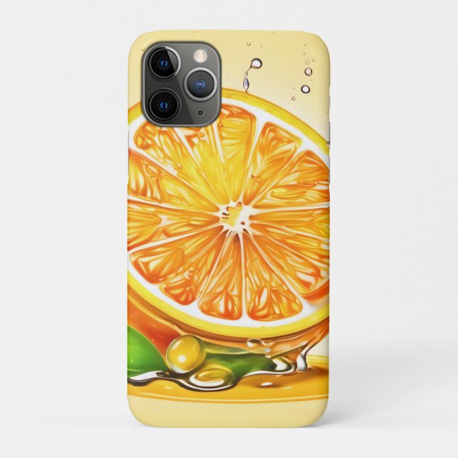 Funda De Case-Mate Para iPhone Naranja Slice Splash (Reverso)