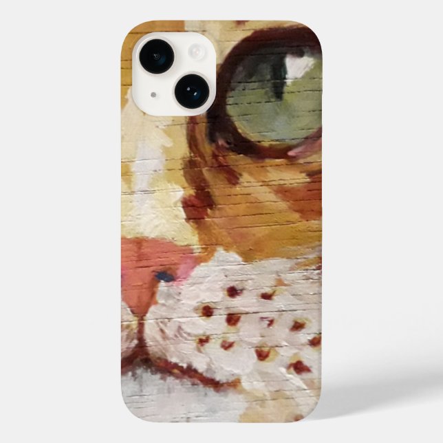 Funda De Case-Mate Para iPhone Naranja Tabby Pintura Detalle Funda-Mate iPhone Ca (Reverso )