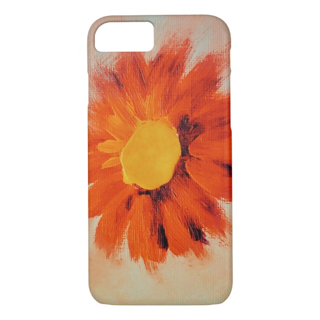 Funda De Case-Mate Para iPhone Naranja vibrante girasol (Reverso)
