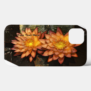 Funda Para iPhone 13 Naranja Water Lilies