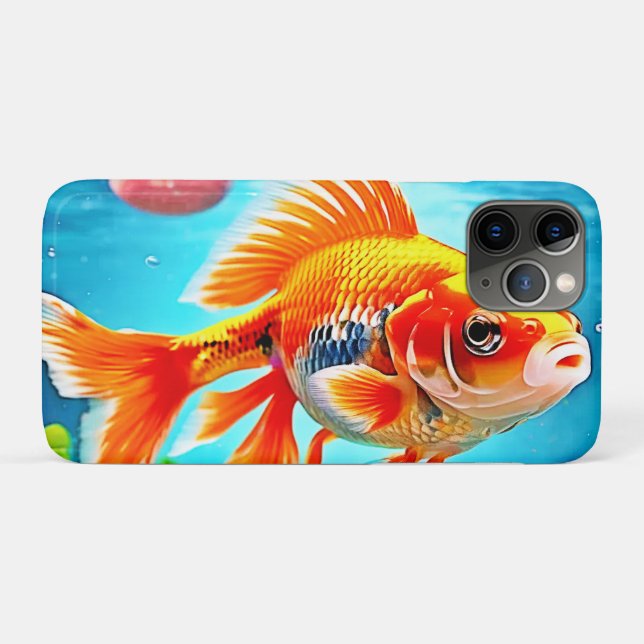 Funda De Case-Mate Para iPhone Naranja White Goldfish (Reverso (horizontal))