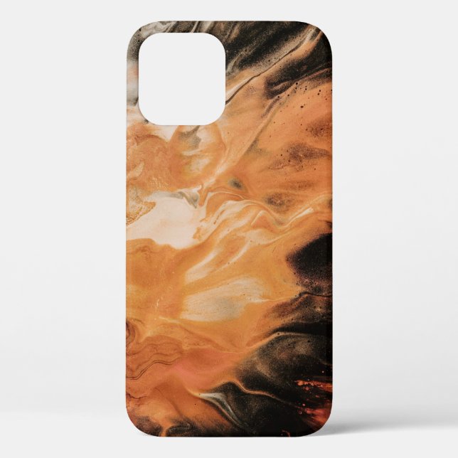 Funda De Case-Mate Para iPhone Naranja y humo blanco (Reverso )