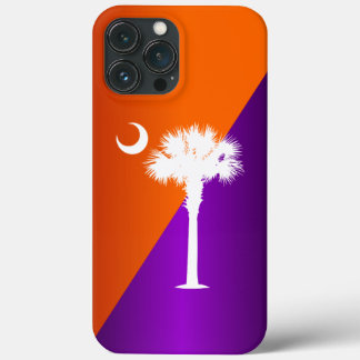 Funda Para iPhone 13 Pro Max Naranja y morado de Carolina del Sur