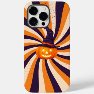 Funda Para iPhone 14 Pro Max De Case-Mate Naranja y violeta Psicodélica Jack-O'-Lantern