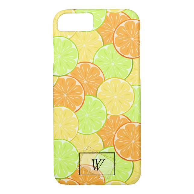 Funda De Case-Mate Para iPhone naranjas limones lima fruta personalizada (Reverso)
