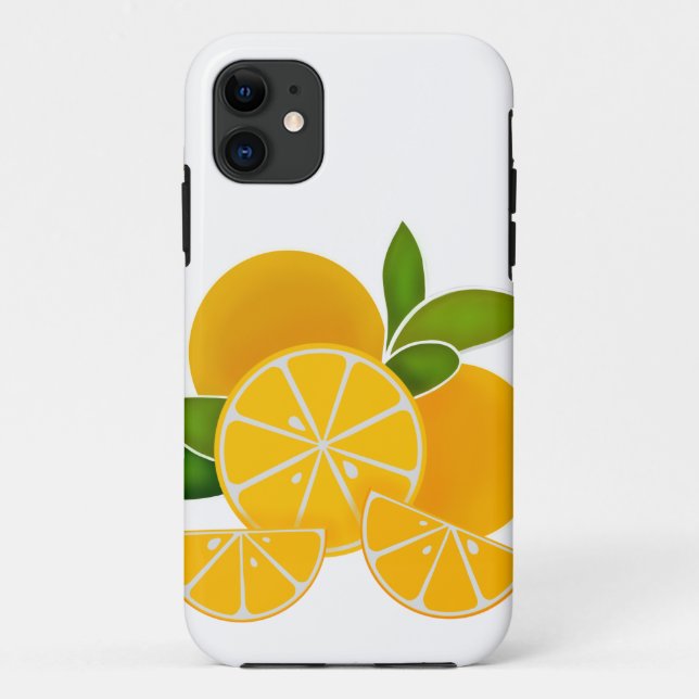 Funda De Case-Mate Para iPhone Naranjas, rodajas naranjas, cítricos (Reverso)