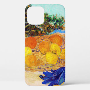 Funda Para iPhone 12 Naranjas y Lemons con guantes azules, Van Gogh