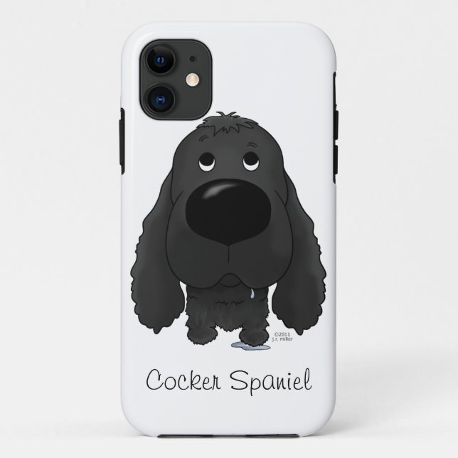 Funda De Case-Mate Para iPhone Nariz grande cocker spaniel (Reverso)