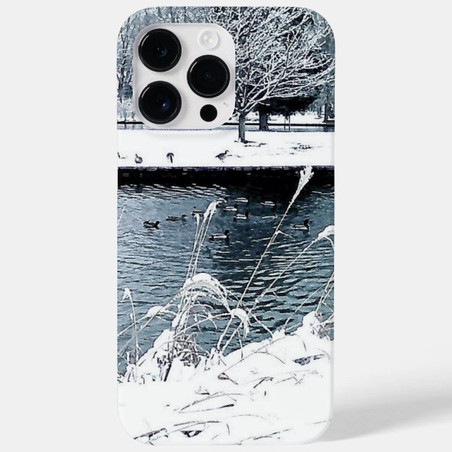 Funda De Case-Mate Para iPhone Natación De Invierno (Reverso)