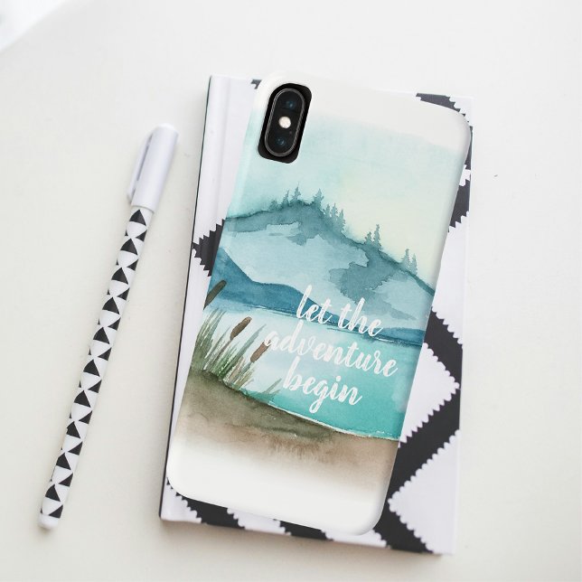Funda De Case-Mate Para iPhone Naturaleza acuática moderna Empecemos la aventura (Subido por el creador)