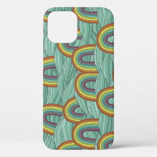 Funda Para iPhone 12 Naturaleza arcoiris: composición de cosecha manual