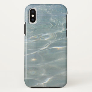 Funda Para iPhone XS Naturaleza azul del Resumen del Agua del Caribe