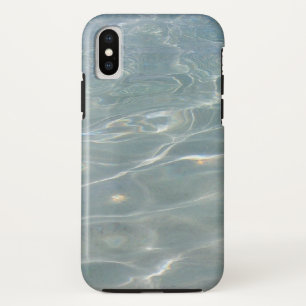 Funda Para iPhone X Naturaleza azul del Resumen del Agua del Caribe