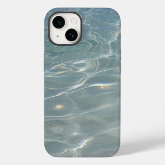 Funda Para iPhone 14 De Case-Mate Naturaleza azul del Resumen del Agua del Caribe
