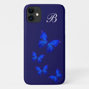 Funda Para iPhone 11 Naturaleza femenina mariposa monograma