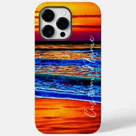 Funda Para iPhone 14 Pro Max De Case-Mate Naturaleza tropical clara del océano atardecer