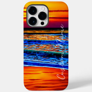 Funda Para iPhone 14 Pro Max De Case-Mate Naturaleza tropical clara del océano atardecer