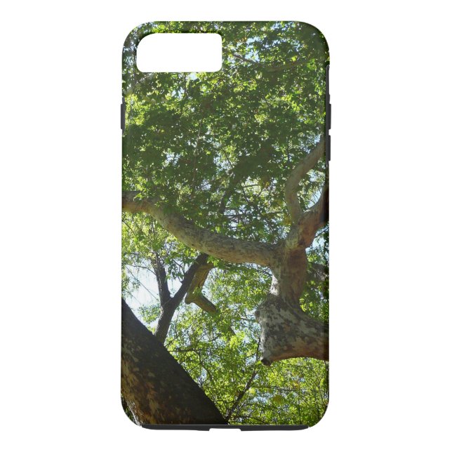 Funda De Case-Mate Para iPhone Naturaleza verde del árbol de Sycamore (Reverso)