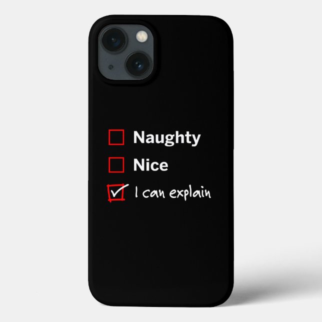 Funda De Case-Mate Para iPhone Naughty Nice - Puedo explicarlo (Reverso)