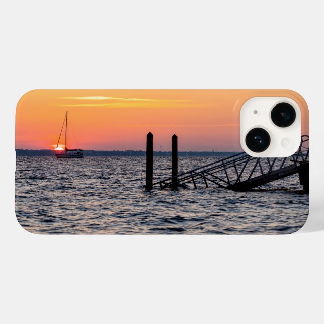 Funda De Case-Mate Para iPhone Navarre Florida Santa Rosa Sunrise (Reverso  (Horizontal))
