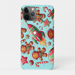 Funda Para iPhone 11 Pro Nave espacial de jengibre navidad