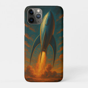 Funda Para iPhone 11 Pro nave espacial inspirada en los años 50