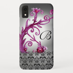 title_seo2 NAVES, BERRIES DAMASK MONOGRAM rosado, blanco negr