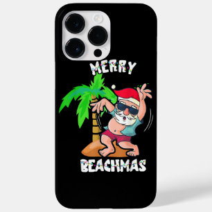 Funda Para iPhone 14 Pro Max De Case-Mate Navidad Alegre Playa En Julio Divertido Santa Xmas