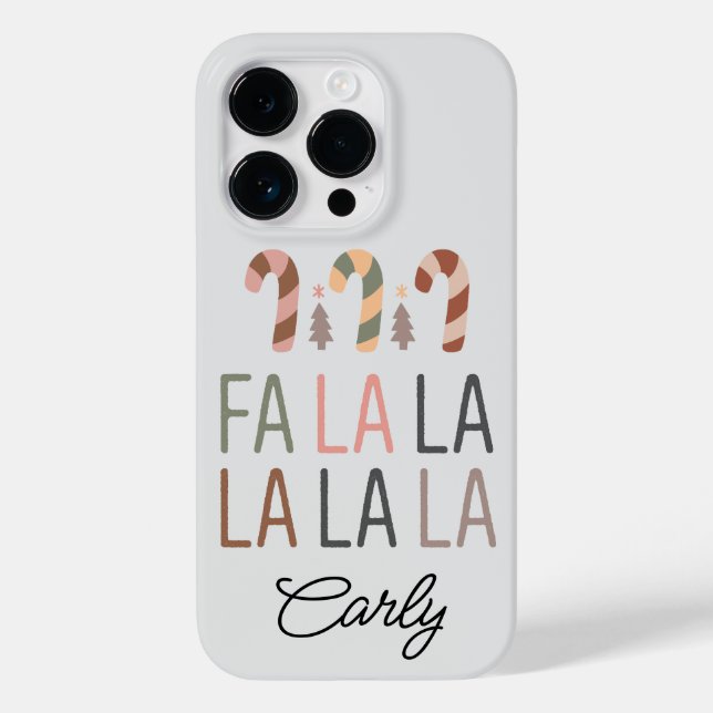 Funda De Case-Mate Para iPhone Navidad Boho (Reverso )