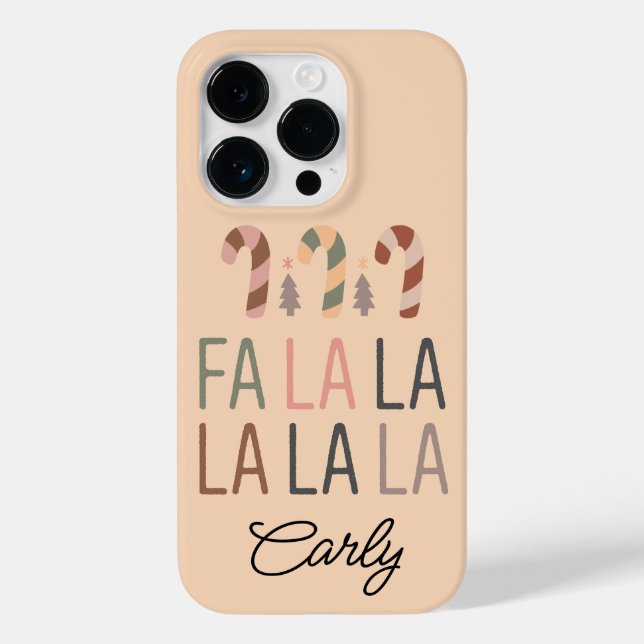 Funda De Case-Mate Para iPhone Navidad Boho Beige (Reverso )