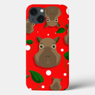 Funda Para iPhone 13 navidad capybara