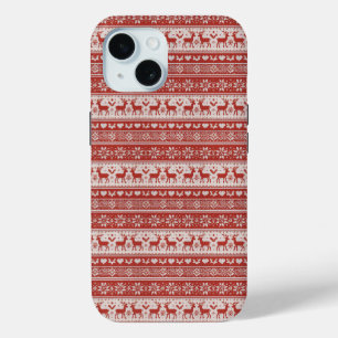 Funda Para iPhone 15 Navidad de punto rojo
