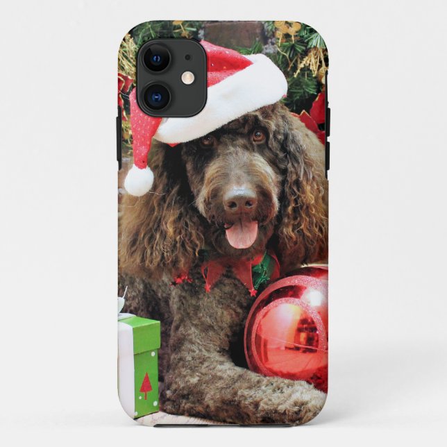 Funda De Case-Mate Para iPhone Navidad - LabraDoodle - Harley (Reverso)