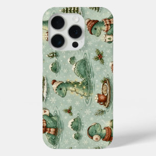 Funda Para iPhone 15 Pro Navidad Nessie Monstruo del Lago Ness Acogedores C