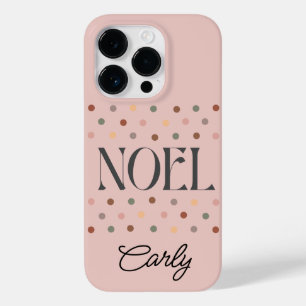 Funda Para iPhone 14 Pro De Case-Mate Navidad NOEL Boho Rosa