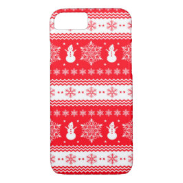 Funda Para iPhone 8/7 Navidad rojo y blanco