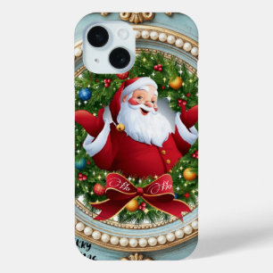 Funda Para iPhone 15 Navidad Santa 