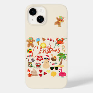 Funda Para iPhone 14 De Case-Mate Navidad Tropical