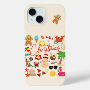 Funda Para iPhone 15 Navidad Tropical