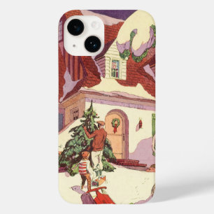 title_seo2 Navidad Vintage, Casa Familiar en la Nieve