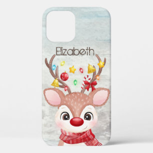 Funda Para iPhone 12 Navidades adorables reno