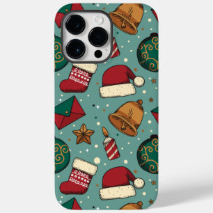 Funda Para iPhone 14 Pro Max De Case-Mate Navidades Adorables Stockings Y Santa Hats