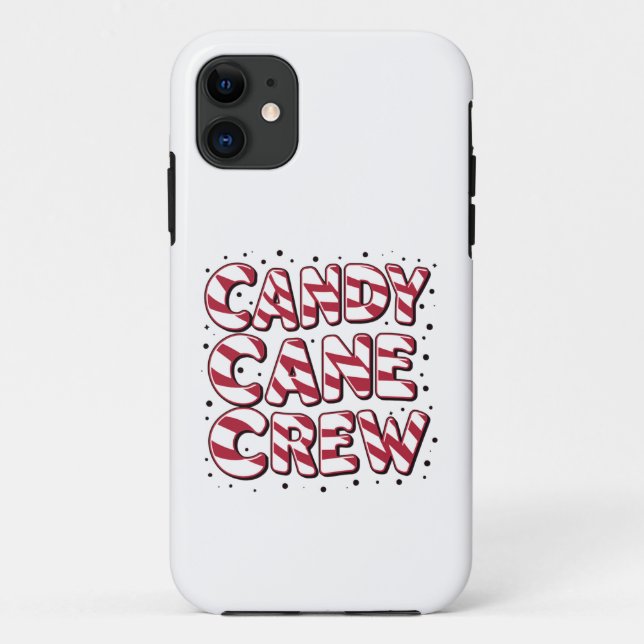 Funda De Case-Mate Para iPhone Navidades amantes de Candy Cane Xmas Pajama (Reverso)