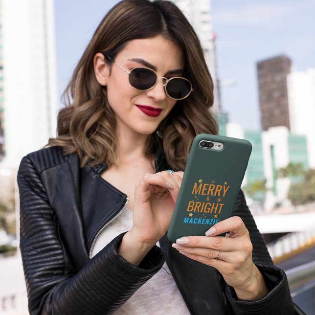 Funda De Case-Mate Para iPhone Navidades amargos y brillantes: Personalizado fest (Subido por el creador)