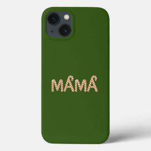 Funda Para iPhone 13 Navidades Árbol de torta Mamá Dulce Familia Funny
